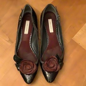 Marc Jacobs black/gray ballet flats